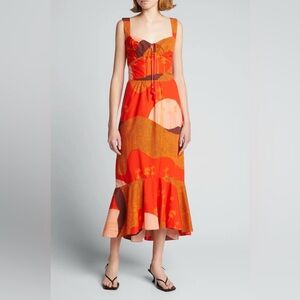 Johanna Ortiz Beloved Midi‎ Dress NWT